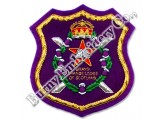 Masonic Crown Shield Hands Embroidery Blazer Badge